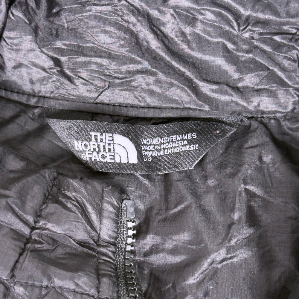 The North Face ThermoBall Eco Puffer Jacket Womens L Black Full Zip Quilted - Picture 4 of 6